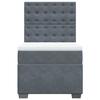 Maison Exclusive - Bettlattenrost mit Matratze Dunkelgrau 100x200 cm
