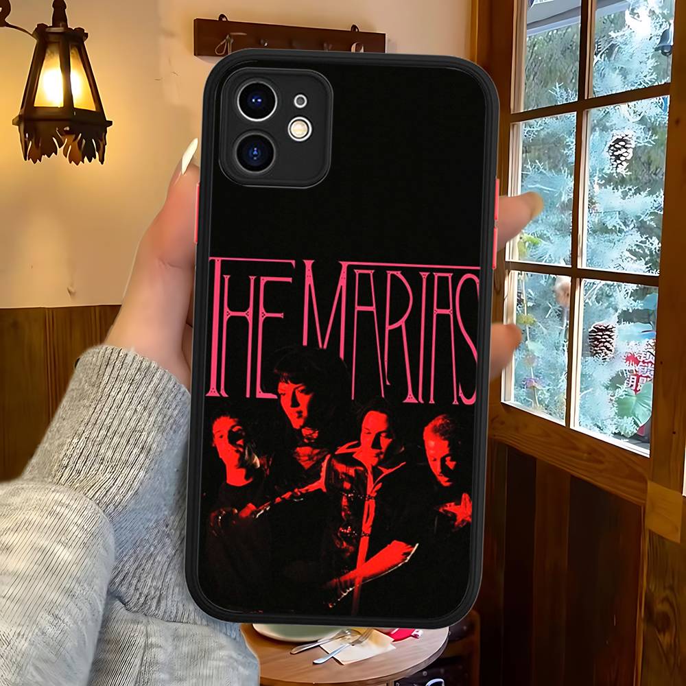 

Vintage Rock THE M-MARIAS Band Silicone Case For IPhone 16 15 14 13 12 11 Pro Max Plus X XS MAX Shockproof Matte Cover iphone 14 pro