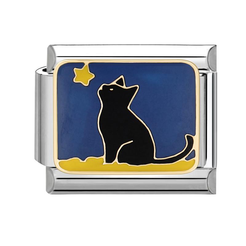 Cartoon Cute Cats Dogs Paw Heart Night Moon Flowers Italian Charm Links Fit 9mm Stainless Steel Bracelet Women DIY Making Gifts