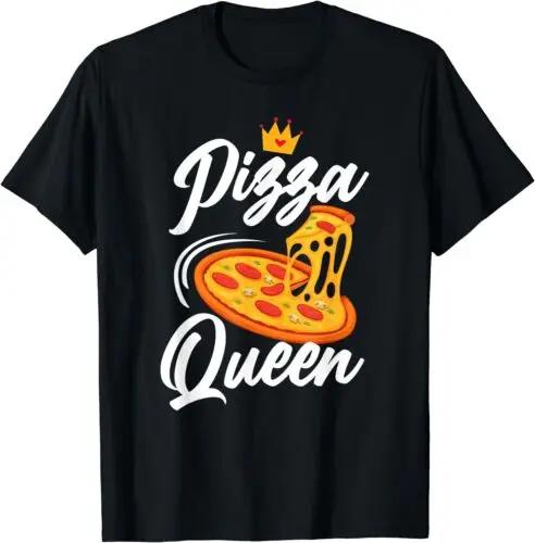 Women Pizza Queen Girl Loves Pizza Funny Gift Tee T-Shirt Size S-3XL - Men s Summer Cotton Graphic Tee S разноцветный