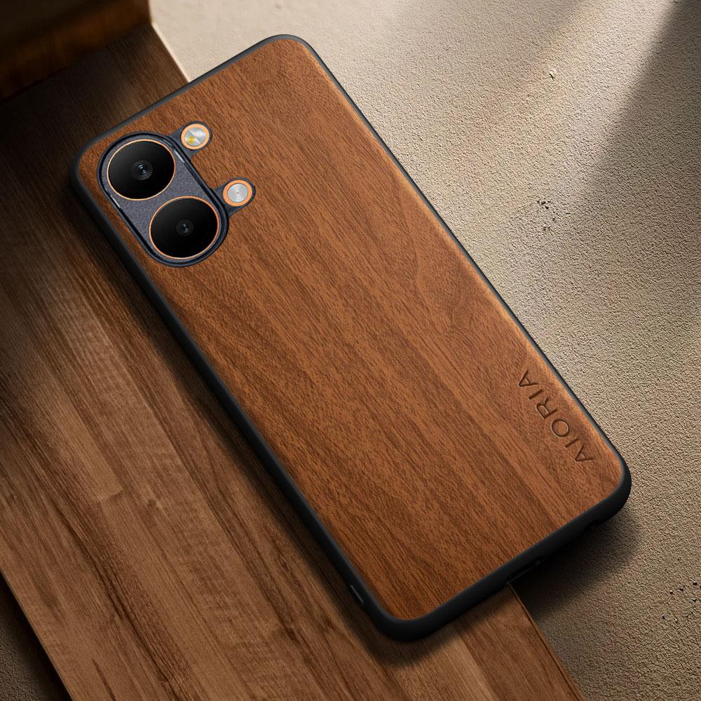 for Poco X8 X7 Pro Max Case capa funda new stylish wooden pattern pu leather cover for poco x8 pro case coque