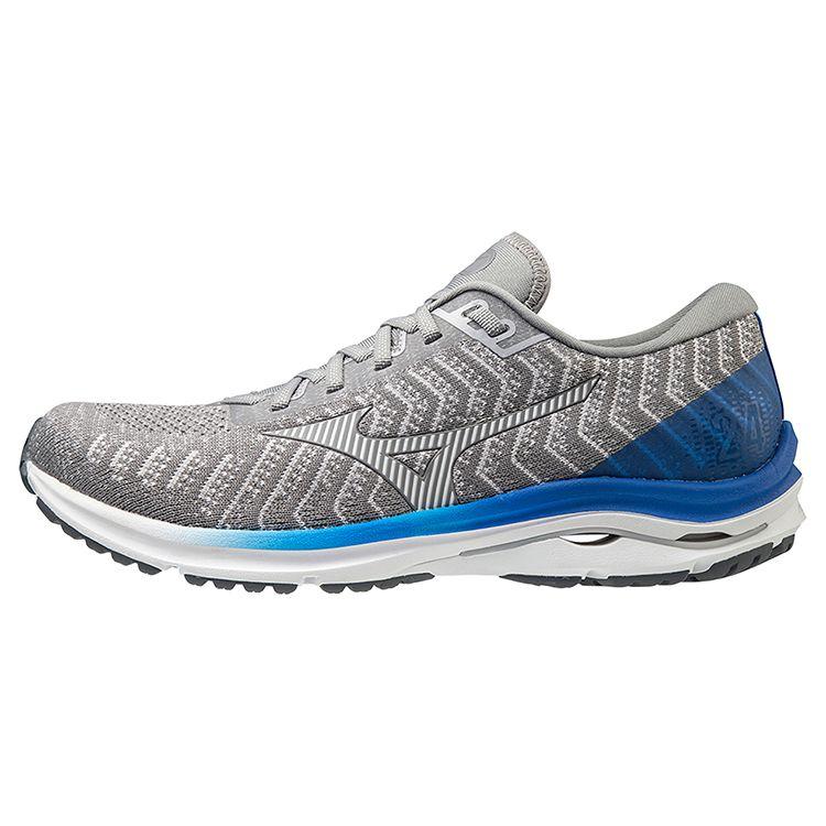 Mizuno Wave Rider 24 Men s Low Top Breathable Fabric Running Shoes Grey J1GC207501 42