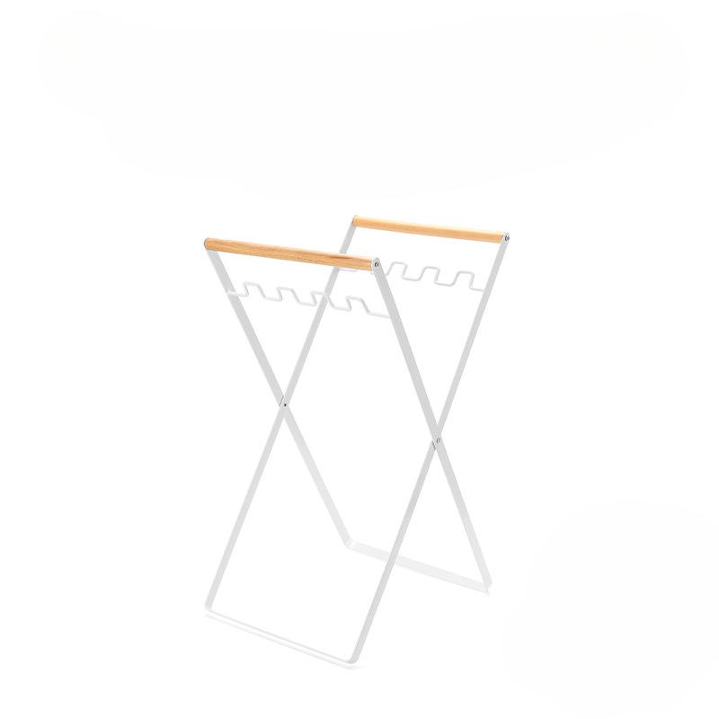 

Многоцелевой складной держатель для мусора, держатель для хранения мусорных мешков на открытом воздухе, портативный кухонный органайзер для мусора белый