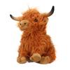 Simulation Highland Cow Plush Toy Lifelike Cute Soft Stuffed Animal Doll for Gifts Decoration 9.1in