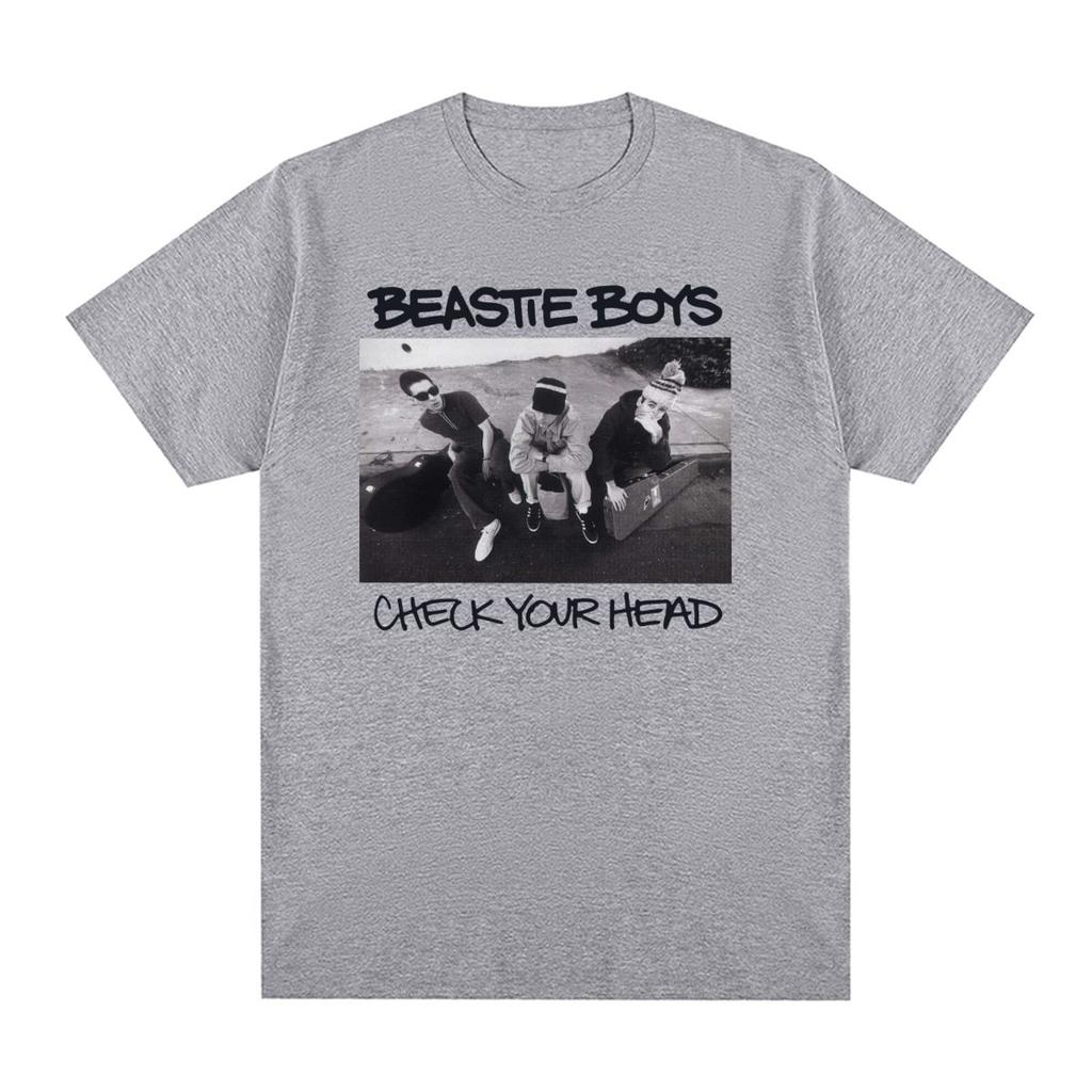 Beastie Boys Check Your Head Vintage T-shirt Hip Hop Group Simple Fashion Design Cotton Men T Shirt New Tee Tshirt Womens Tops