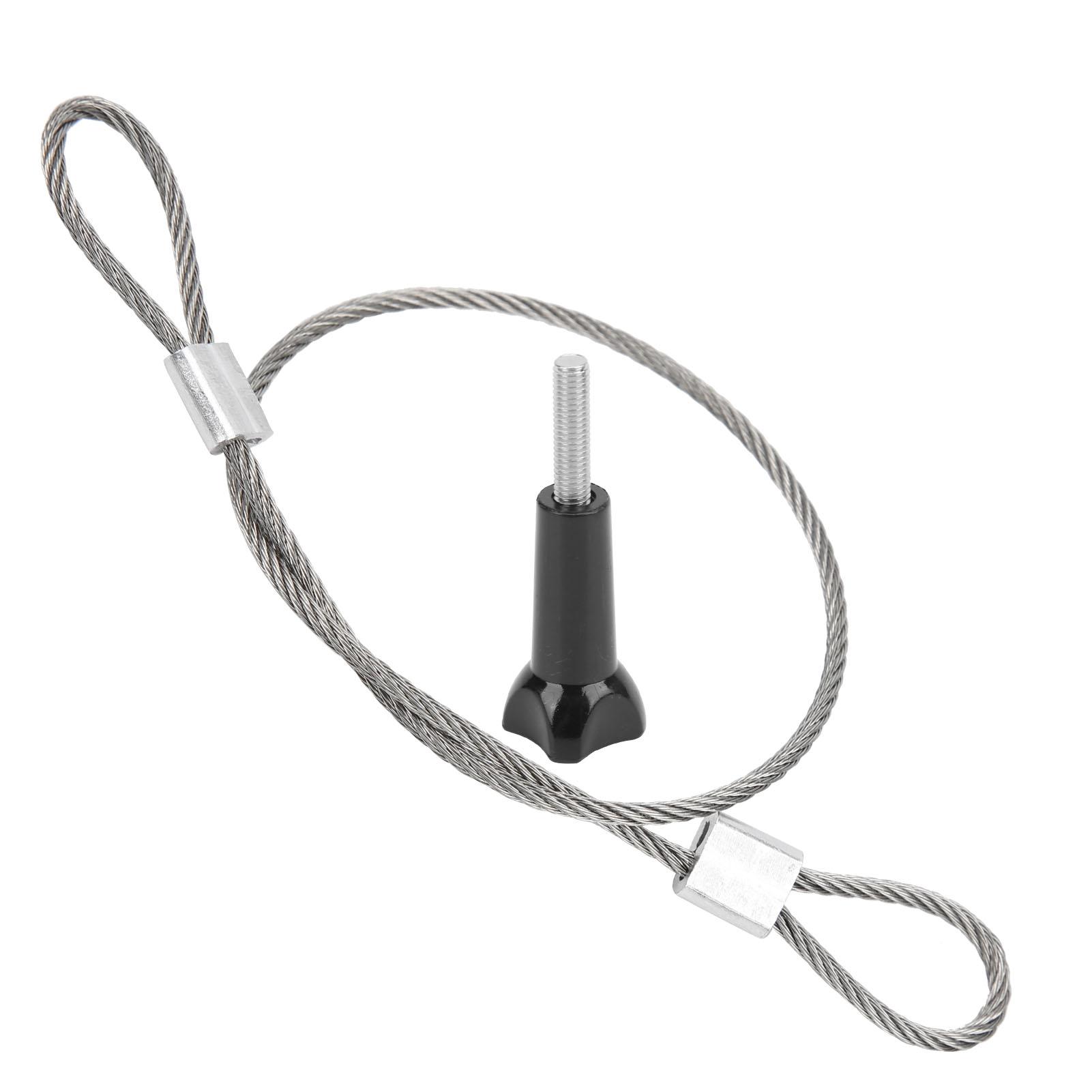 Fishine 30cm Roestvrij Staal Tether Lanyard Polsband Riem met 1/4 inch Schroef voor GOPRO OSMO Action
