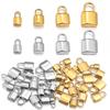 2 pièces Breloques Cadenas en Acier Inoxydable Couleur Acier Doré Breloques Métalliques Pendentifs Pour la Fabrication de Bijoux DIY Pendentifs de Collier Accessoires
