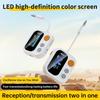 2 In 1 Bluetooth 5.4 Audio Transmitter Receiver Color Screen 3.5MM TF/AUX Stereo Music Wireless Audio Adapter for Car/Home/Airplane Support TF Card
