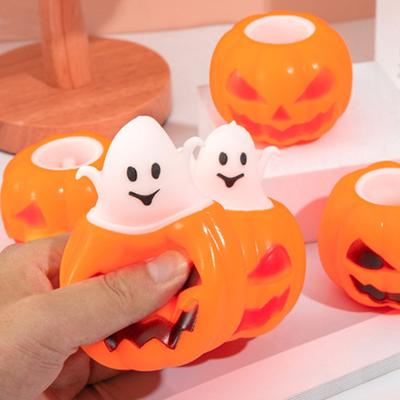 Halloween Totenkopf Stressball Totenkopf Knochen Quetschspielzeug Gruselige Handheld Fidget Toys Entspannungswerkzeuge zur Angstlinderung
