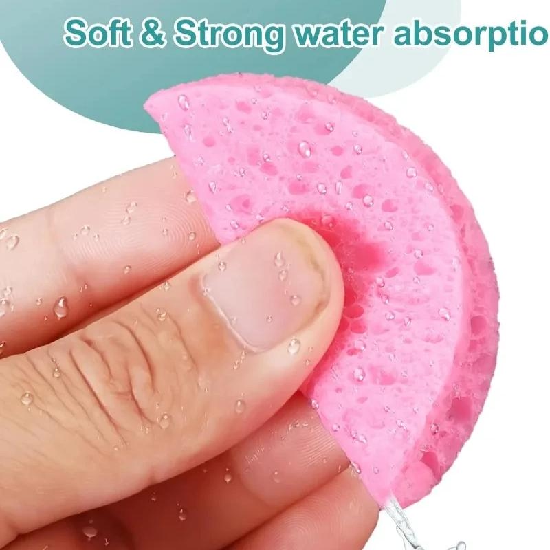 50PCS Compressed Facial Sponge Cleaning and Makeup Removal Touch Water To Expand Can Be Used for Multiple Purposes