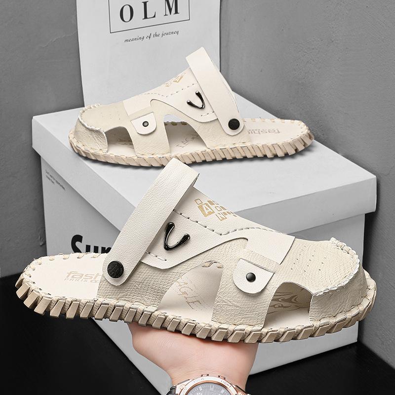 Sandals Men's 2025 Summer New Casual Indoor and Outdoor Slippers Outdoor Play Baotou Beach Sandals Tide