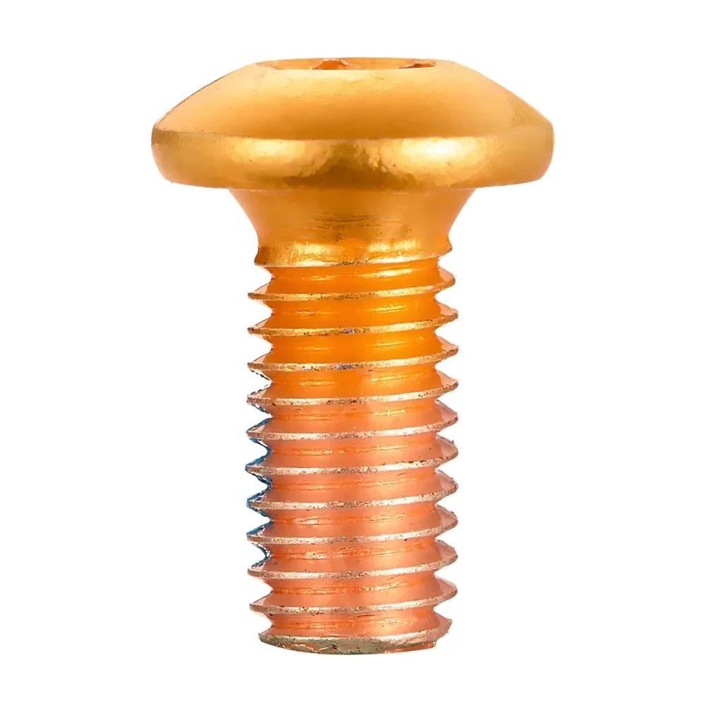12pcs Colorful Bicycle Disc Brake Rotor Bolts T25 M5x9mm Stainless Steel Road Bike Fixing Screws Part Cycling Accessory