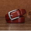 Vegetable Tanned First Layer Cowhide Men's Genuine Leather Belt Men's Casual Retro Pin Buckle Belt