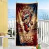 Bayern Celebration Moment Customizable Name Beach Towel High Absorbency & Quick-Dry Perfect for Traveling Yoga Camping and Swimming