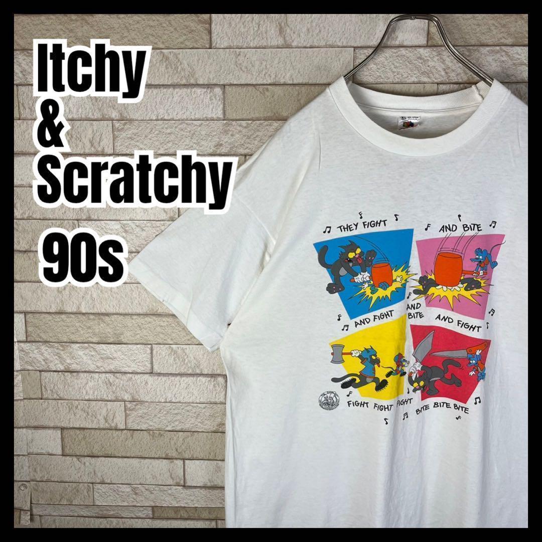

[USED] 90s The Itchy & Scratchy Show T-shirt, extremely rare