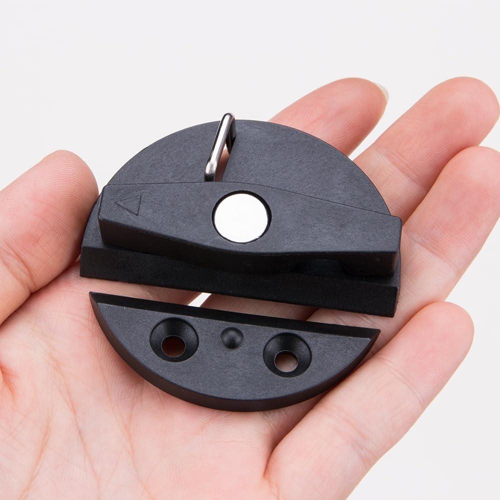 Marine Nylon Boat Door Hatch Round Turn Button Twist Catch Latch Hardware Accessories(4 Pcs)