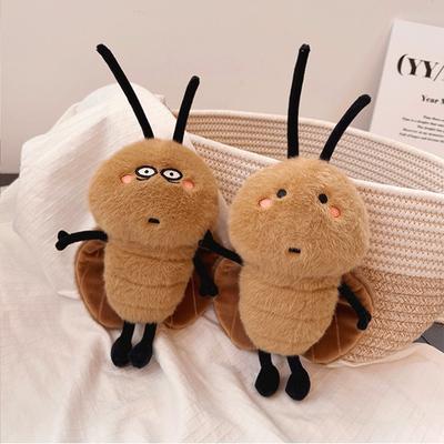 Playful Cockroach Keychain Pendant Cute Plush Stuffed Plush Animal Key Chain Kawaii Backpack Hanging Ornaments Keyrings Gifts