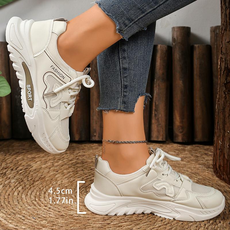 Fashion Breathable Mesh Sneakers Women Thick Soft Sole Non Slip Casual Shoes Woman Summer Autumn Comfort Light Platform Walking Shoes
