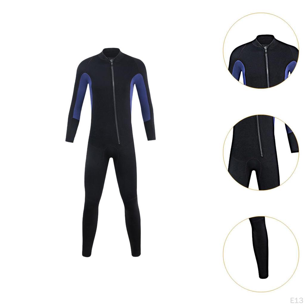 Men Wetsuit Full Body 3mm Neoprene Soft for Boarding Surfing Underwater