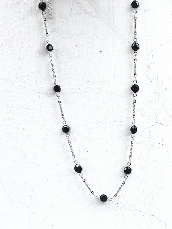 Black Stray Kids Reno Worn Motif Stylish Korean Accessory [AREUM] Necklace, Chain,