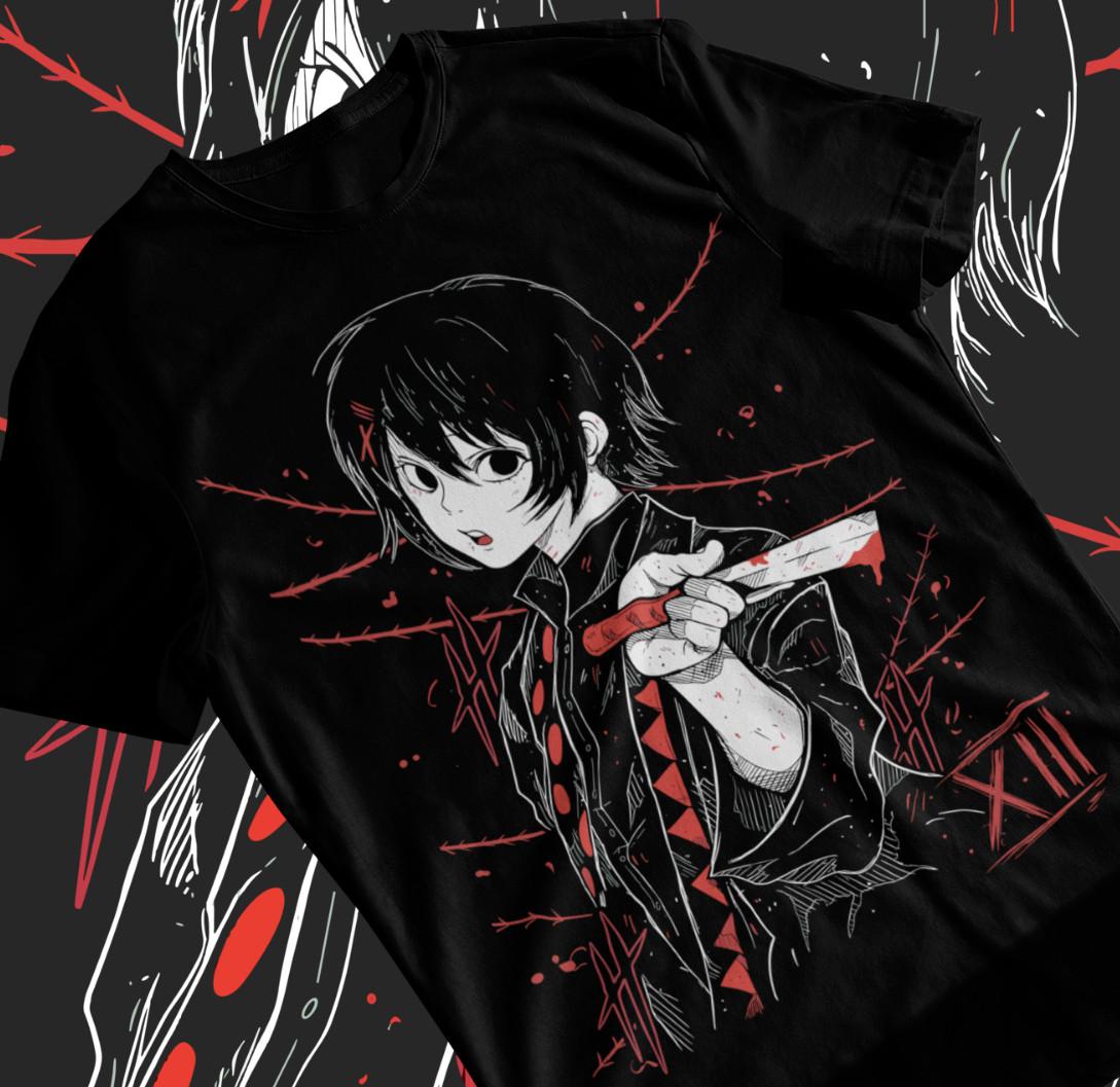 Juzo Suzuya T-shirt Girl Kawaii Tokyo Ghoul Waifu Anime Manga Shirt Soft Tee L