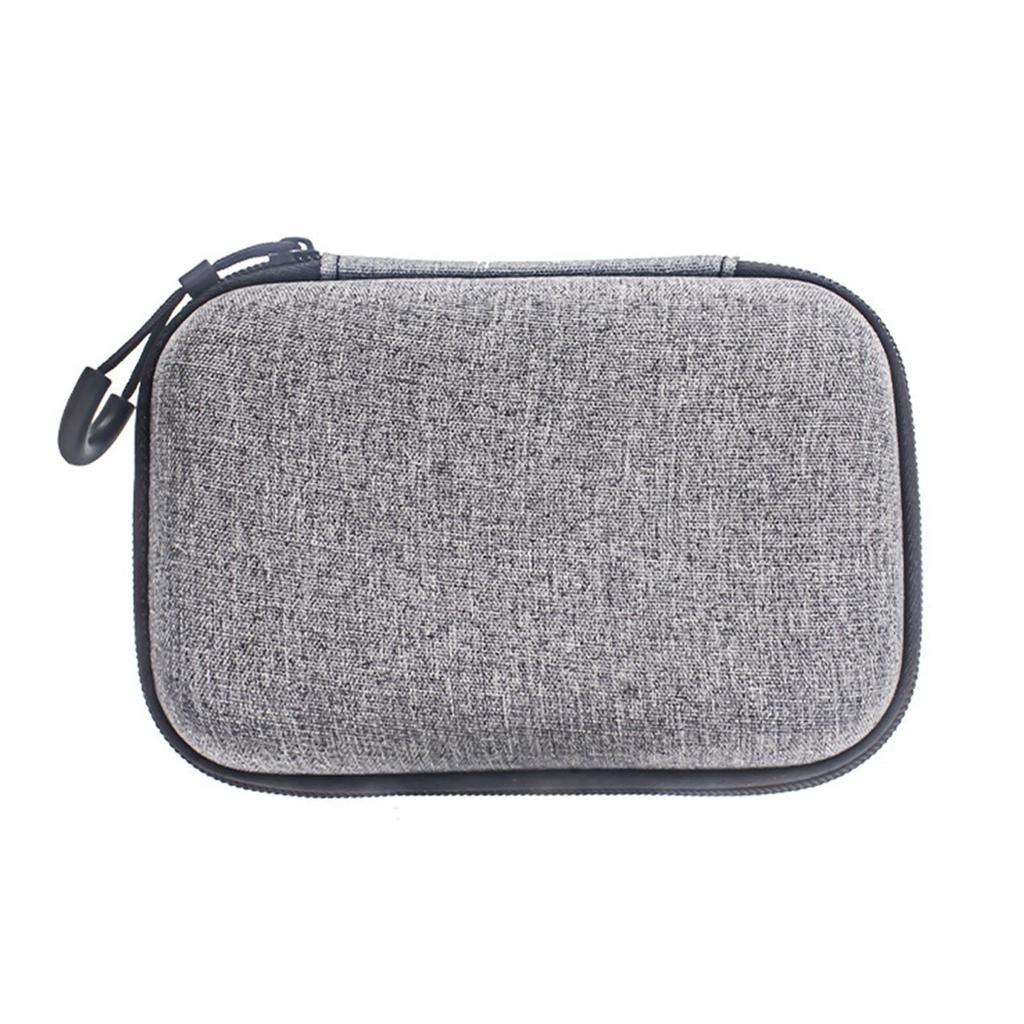 AI Voice Recorder Travel Case Water Proof EVA Shockproof Foam Large Capacity Carrying Bag for PLAUD NotePin Grey