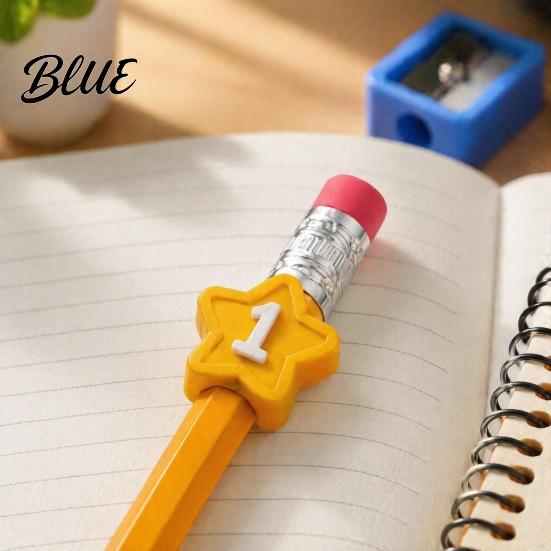 Organizing Tools for Wooden Pencils Cute Pencil Toppers Lovely Charms Pen Numbered Caps Primary School Toppers Decorations Supplies Classroom