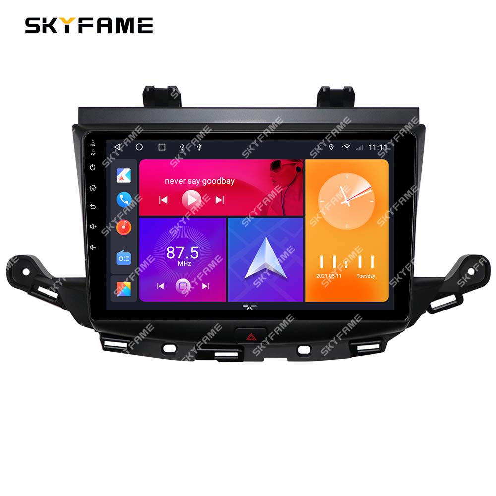 SKYFAME Car Frame Fascia Adapter Decoder Android Radio Dash Fitting Panel Kit For Buick Verano GS Opel Astra K Crossland