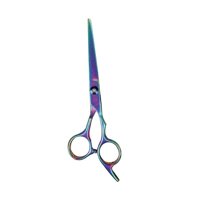 Black Gold Hairdressing & Pet Scissors Set - Serrated, Flat, Bangs, Oblique Tail.