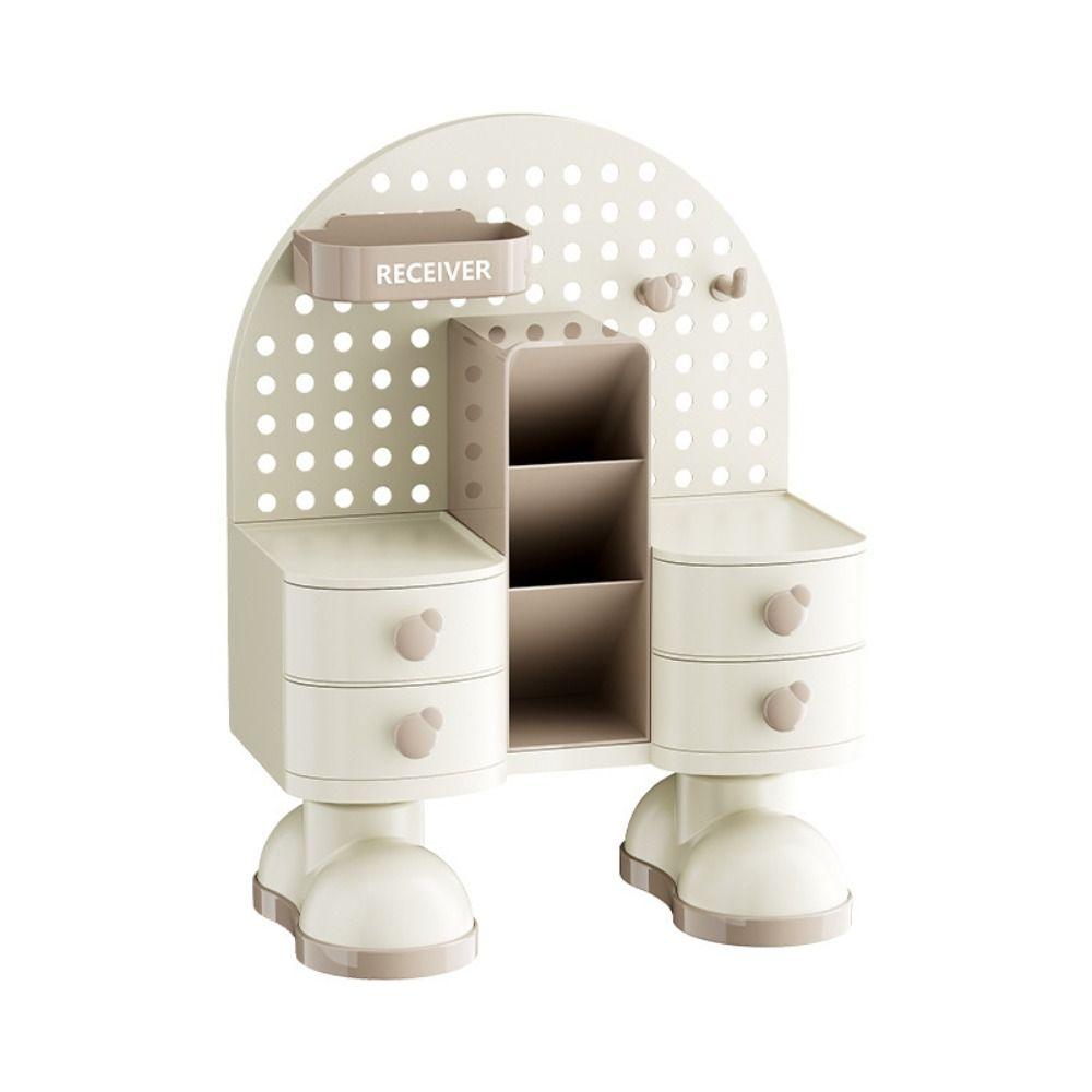 Plastic Desktop Stationery Storage Box Drawer Style Student Pen Holder  Office