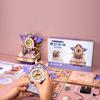 DIY Dream Fantasy Clock Music Box Wooden Model Building Kits Assembled 3D Jigsaw Puzzles Can Move for Friends Gifts Home Decor