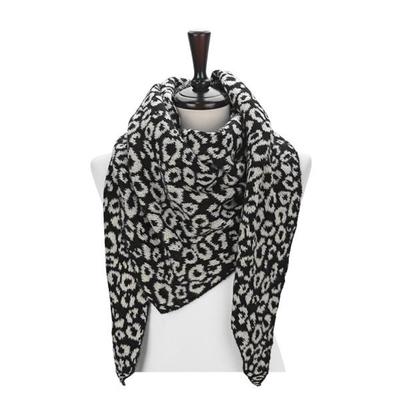 Elkate Women's Cape Muffler Winter Wool Blend Shoulder Shawl Knit Scarf LNM252