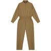 Girls Boys Solid Color Mechanic Coverall Flightsuit Zipper Jumpsuit Elastic Waist Rompers with Pockets Flight Suit Halloween Dress Up
