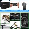3m/9.85ft PET Expandable Braided Sleeving Flexible Wire Loom Mesh Sleeve Black for TV Audio PC Cords Protect From Pets Chewing