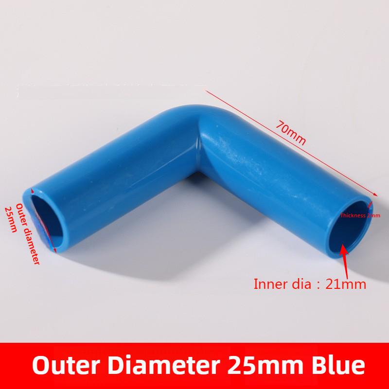 1PCS PVCTube Extended Fish Tank Elbow 90 Degree Elbow Connector Aquarium Garden Irrigation Water Pipe Accessories O.D 20/25/32mm