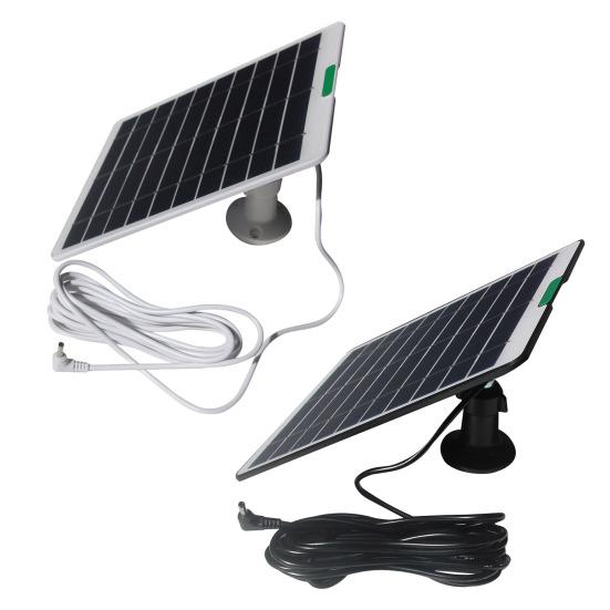 Solar Panels 5.3W Single Crystal Silicon Power Supply IP65 Waterproof Solar Panel for Ring Doorbells Cameras Security Equipment