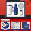Digital Display Coffee Cup, Mini Fan, Power Bank & Umbrella Gift Set