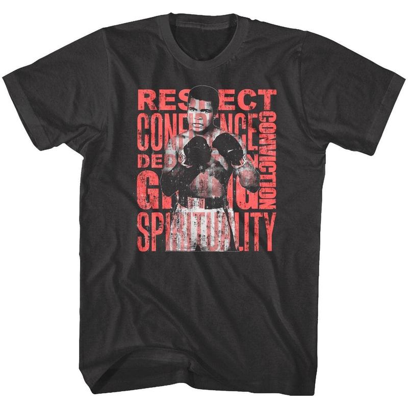 Muhammad Ali Respect Confidence Spirituality Unisex T-Shirt S