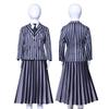 Wednesday Addams Cosplay Costume Uniform Halloween Carnival Party Christmas Play Role Clothes Clothing