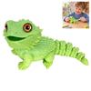 Reptile Desktop Decor 3D Printed Bearded Dragon Figure, Realistic Lizard Fidget Toy with Simulated Flexible Joints, Articulated Model for Desk