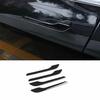 Gloss Black Exterior Side Door Handle Cover Trim Fit For Tesla Model 3 2017-21