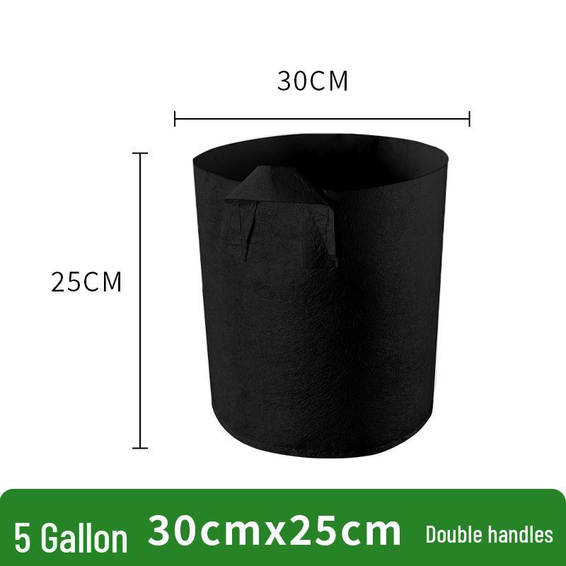 Round Thickened Non-Woven Planting Bag for Flowers and Vegetables 