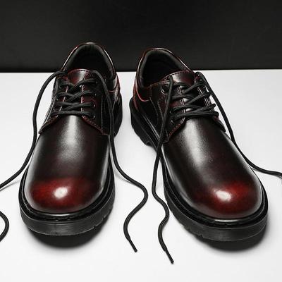 Modă Bărbați Designer de Lux Low Top Confortabil cu Șireturi Vârf Rotund Casual Piele Glezna Pantofi de Lucru Stil Britanic Pantofi din Piele pentru Bărbați