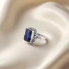 Blue Sapphire Gemstone 925 Sterling Silver Handmade Jewelry Partywear Ring, September Birthstone Jewelry, Anniversary Gift For Her RR-74-3