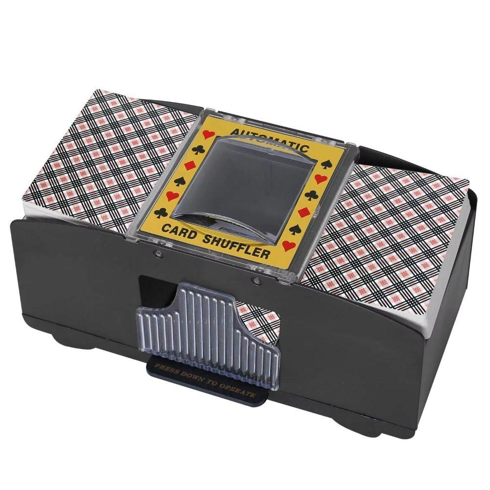 28pcs Plastic Electric Playing Card Shuffler Automatic Shuffling Machine  Entertainment Appliances
