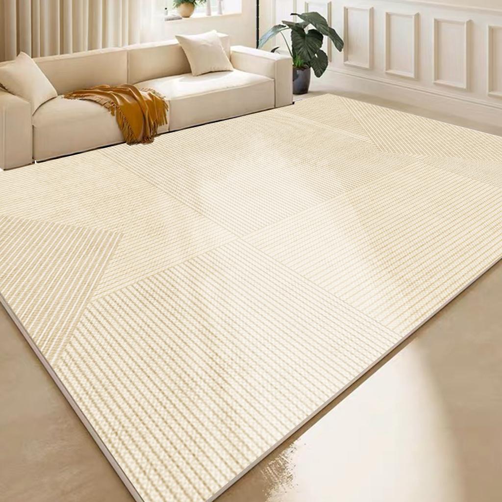 Luxurious Modern Minimalist Coffee Table Rug: Dirt-Resistant, Versatile for Living Room, Bedroom, or Bay Window