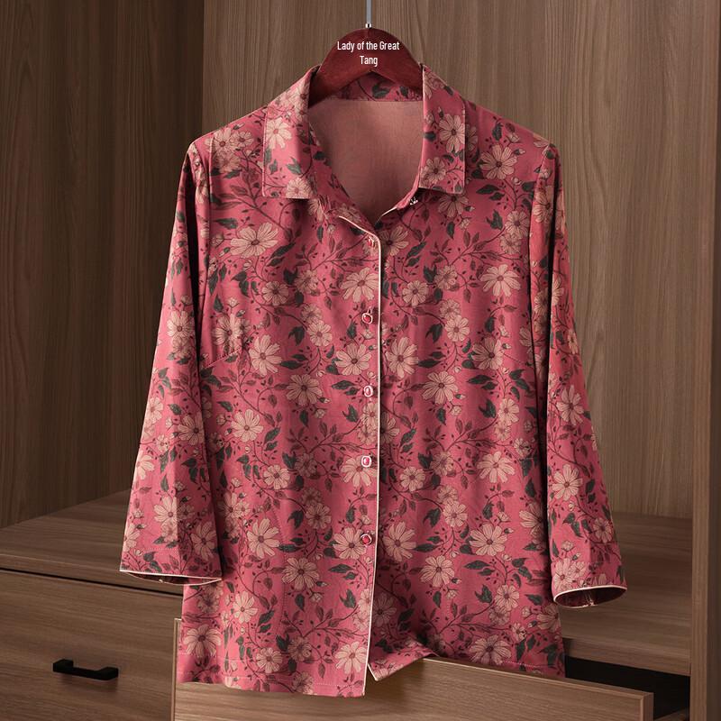 

Elderly Women s Loose Long Sleeve Cardigan Shirt L