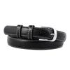 Pu Ladies Leather Belt With Metal Pin Fastener For Office And Daily Outfits