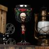New Halloween Skull Retro Goblet 3D Relief Gothic Style Stainless Steel Liner Cocktail Red Wine Glass Personalized Gift