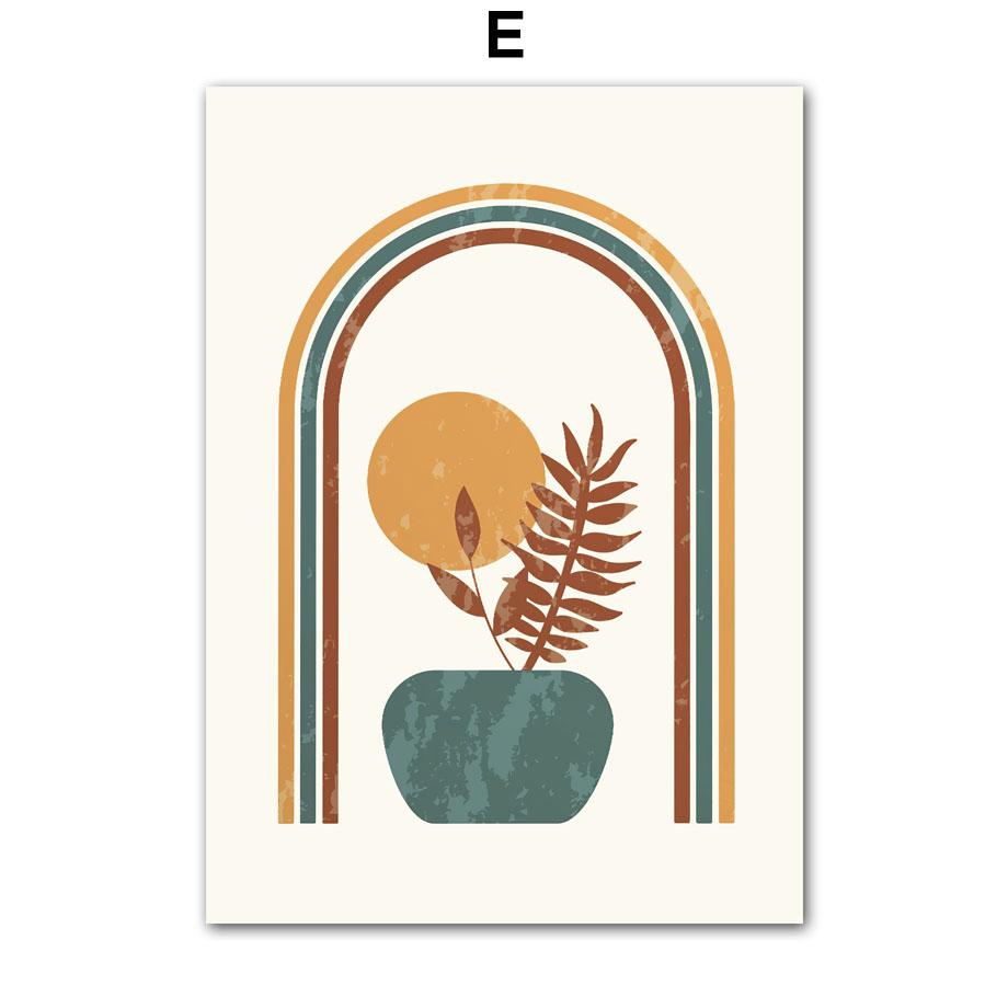 

Лист, солнце, радуга, абстрактный пейзаж в стиле бохо, настенная живопись на холсте, плакаты на скандинавскую тему и принты, настенные панно для декора гостиной 30X40 cm No Framed